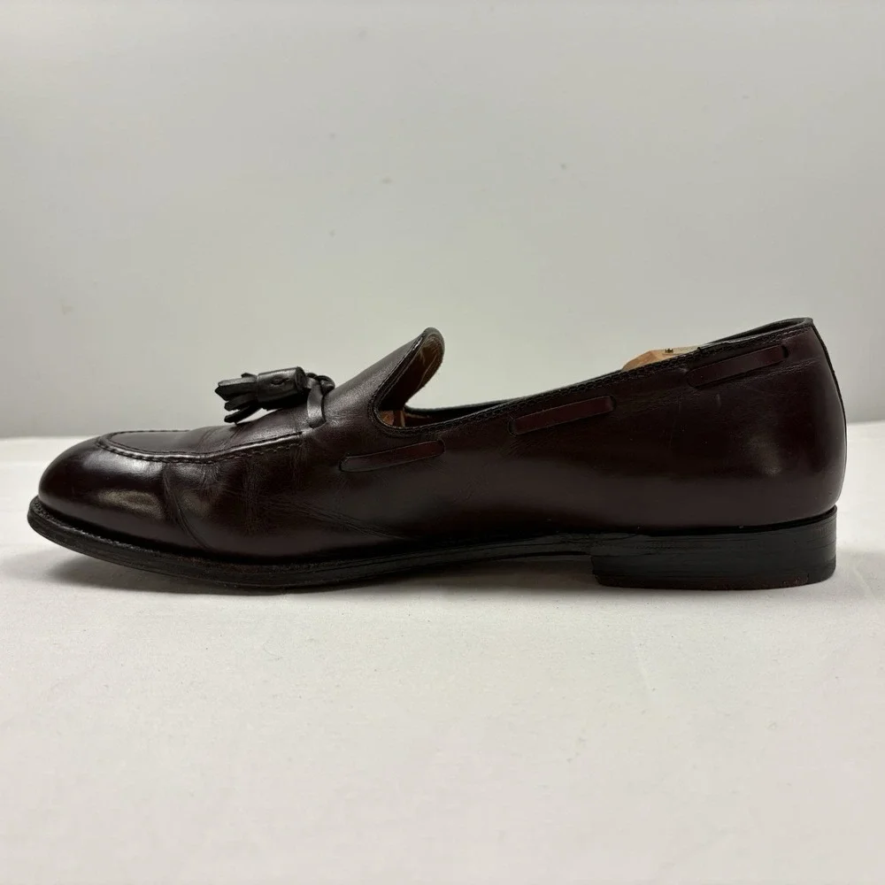 Alden Tassel Slip-On Loafers Burgundy Leather Sz 13 B/D Made in USA 663 EUC